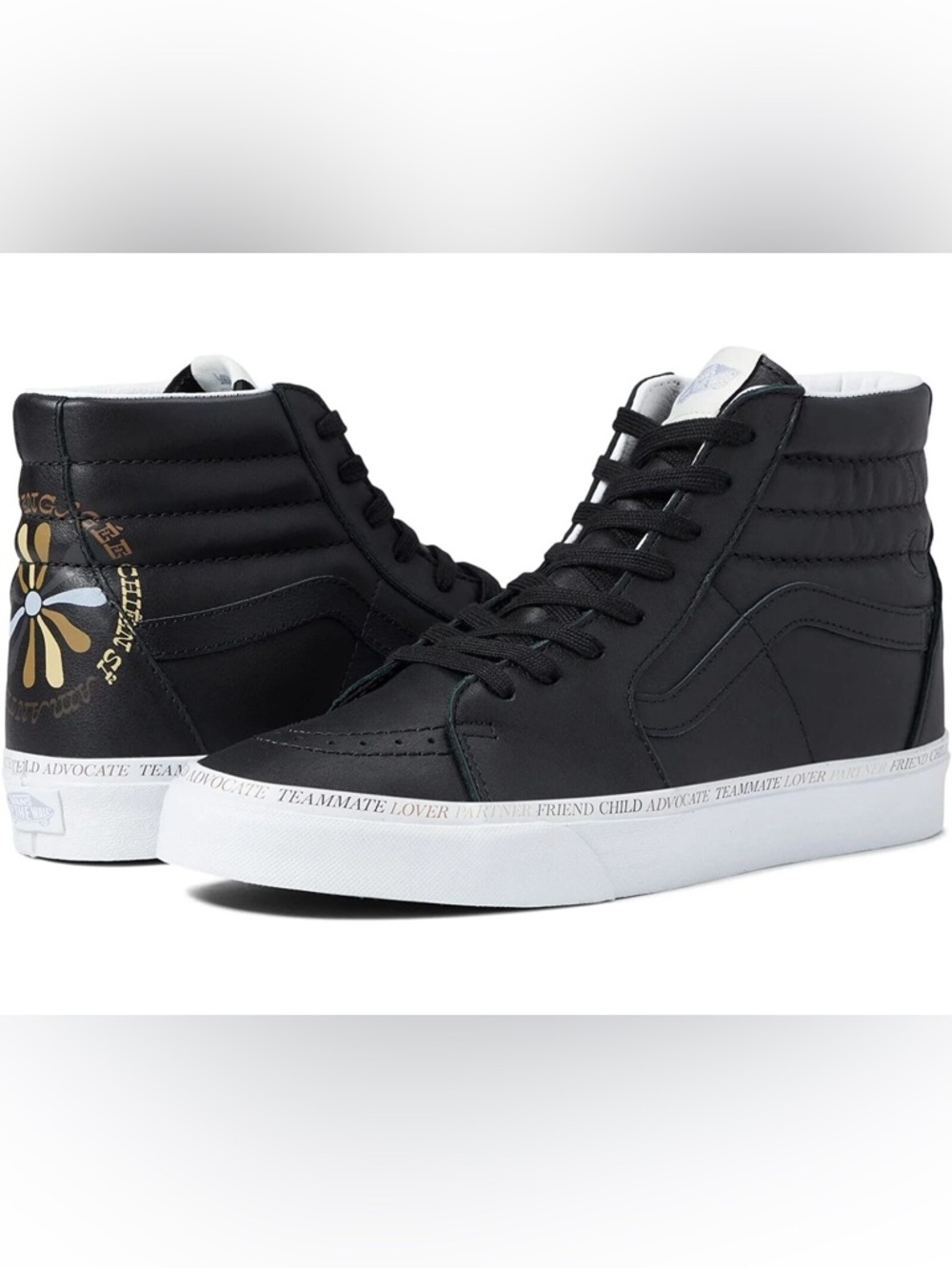 VANS SK8-HI Divine High Black Men’s Leather Skate Size 10M VN0A7Q5NB6L